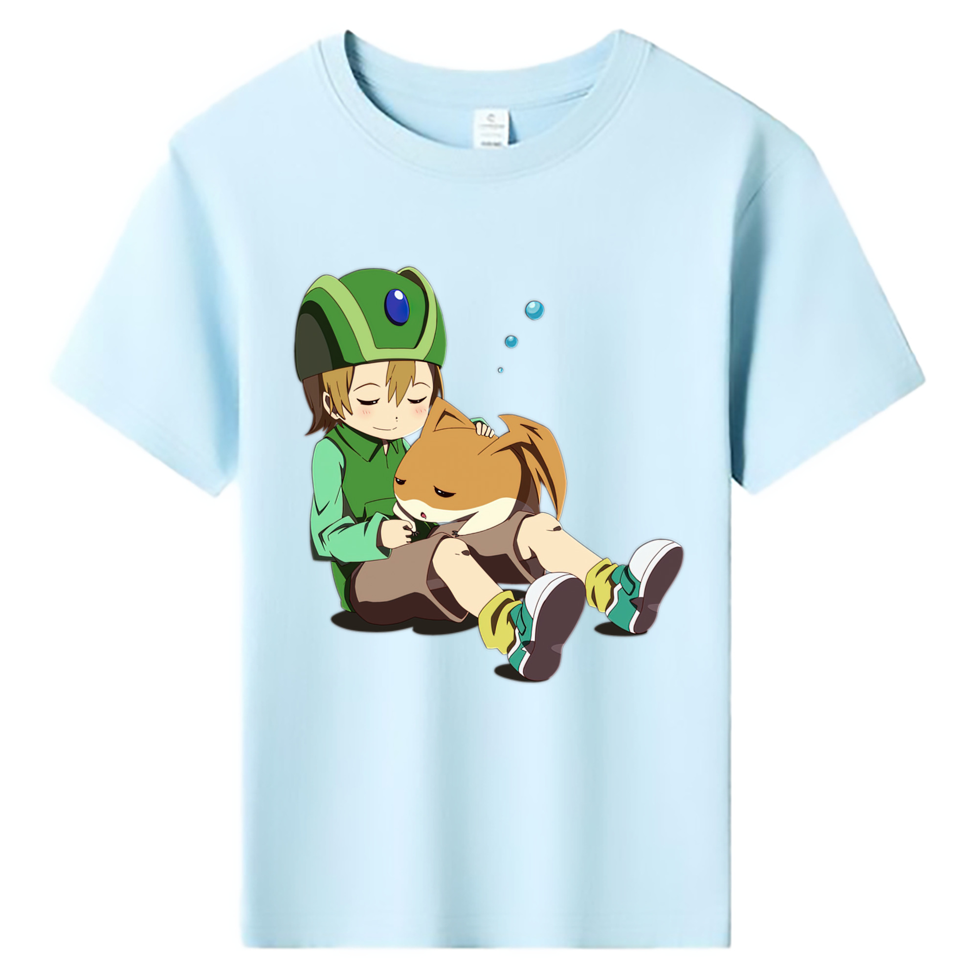 （画像用） Digimon デジタルモンスター/デジモン 綿100％キッズTシャツ（フロントプリント）